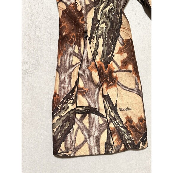 Vtg Gamehide Hunting Pants Men XL Mossy Oak Woodland Camo Hush Hide Soft Lined - Picture 5 of 13